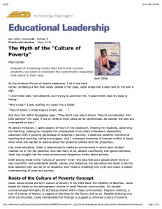 MythCulturePoverty