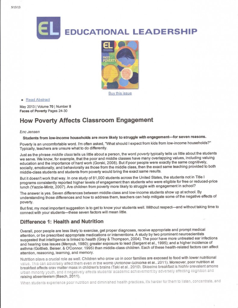 How Poverty Affects Classroom Engagement - Inflexion