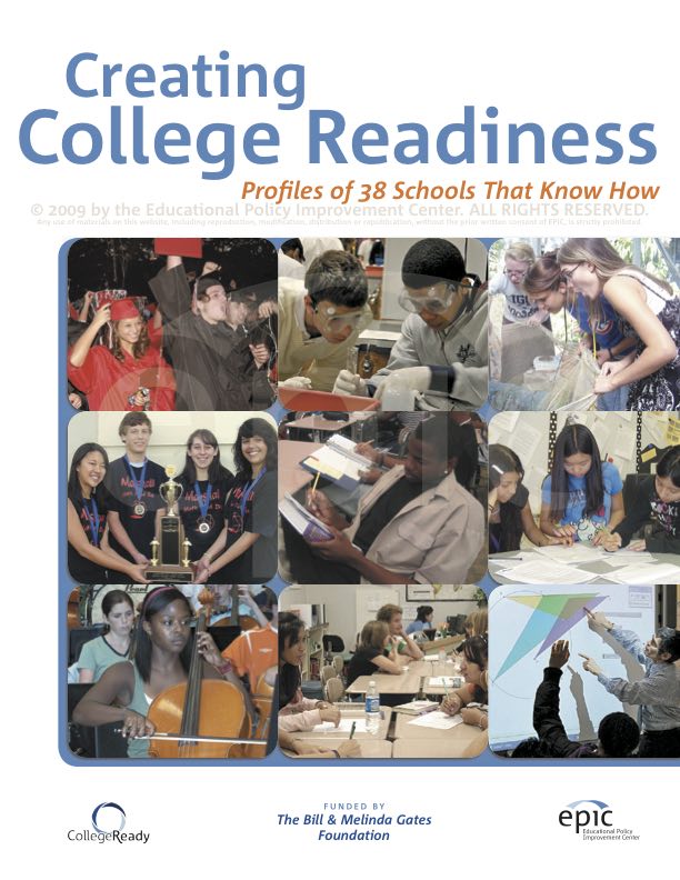 Creating College Readiness 38 School Profiles Epic Creating College Readiness 38 School Profiles Epic