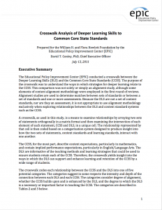 Crosswalk Analysis Report Cover