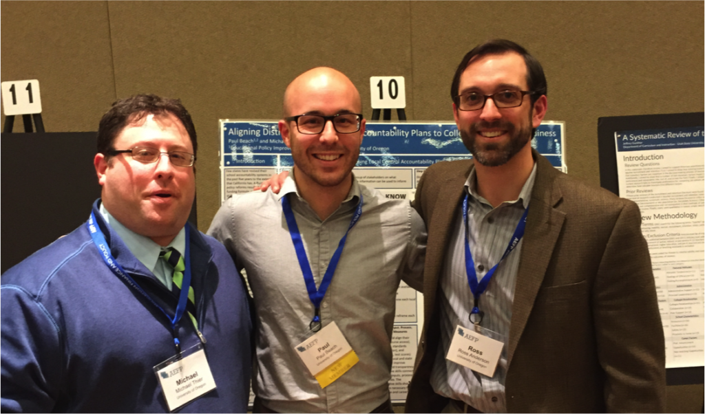 Michael Thier, Paul Beach, and Ross Anderson (l-r) present at the AEPF Conference in March 2016.