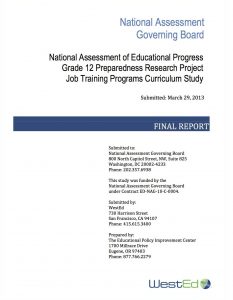 Job Training Programs Curriculum Study